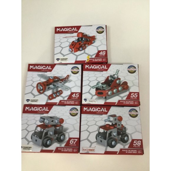 Iron Commander Mini Erector Set Metal Building Sets x 5 (Fire Trucks Series) - Picture 4 of 7